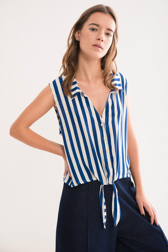 Blusa Roma Azul