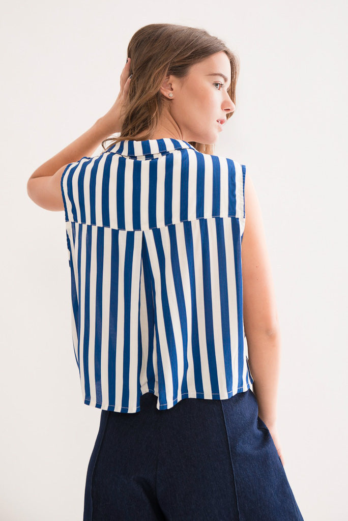 Blusa Roma Azul